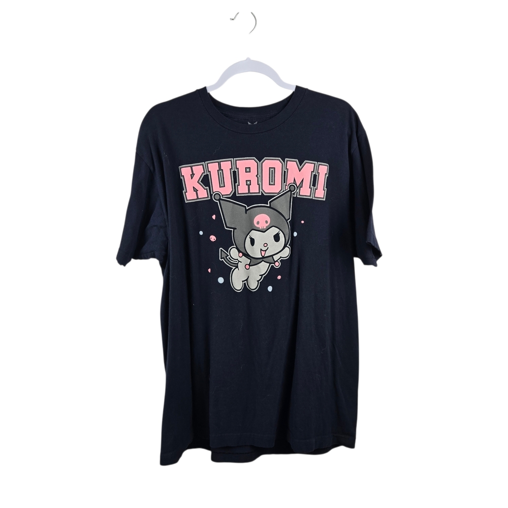 Sanrio Kuromi Graphic Tee T Shirt Navy Hello Kitty Size XL